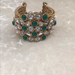Rhinestone crystal gold hardware Bracelet